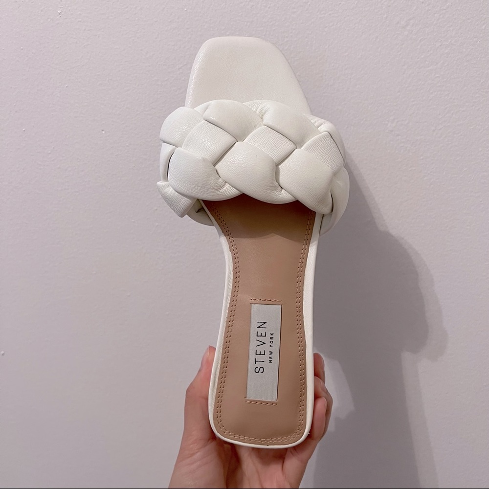 Steven New York Heppa Block-Heel Braided Sandals. Brand New!